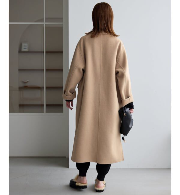SLOBE IENA「《シリーズあり/追加予約》souple woolダブルフェイスチェスターコート」|チェスターコート|