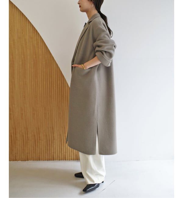 SLOBE IENA「《シリーズあり/追加予約》souple woolダブルフェイスチェスターコート」|チェスターコート|