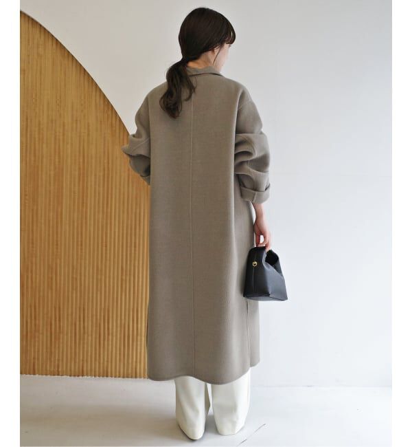 SLOBE IENA「《シリーズあり/追加予約》souple woolダブルフェイスチェスターコート」|チェスターコート|