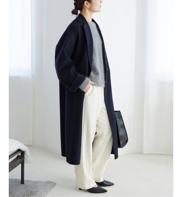 SLOBE IENA「《シリーズあり/追加予約》souple woolダブルフェイスチェスターコート」|チェスターコート|