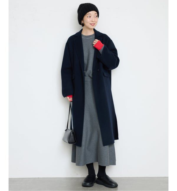 SLOBE IENA「《シリーズあり/追加予約》souple woolダブルフェイスチェスターコート」|チェスターコート|