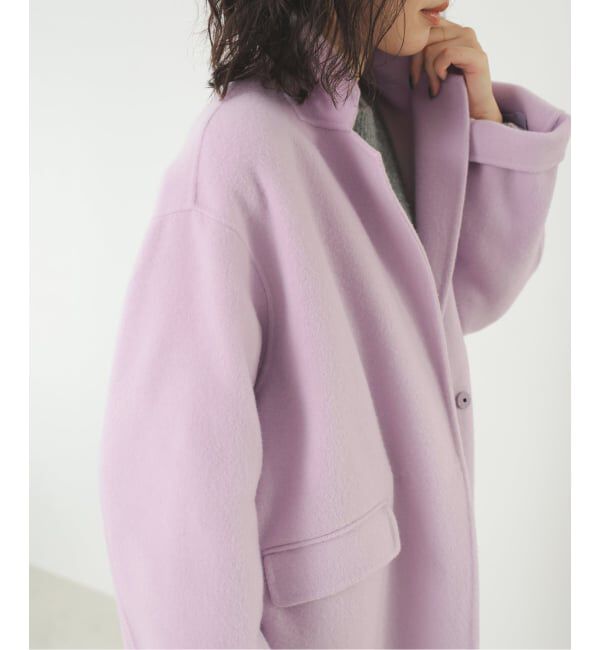 SLOBE IENA「《シリーズあり/追加予約》souple woolダブルフェイスチェスターコート」|チェスターコート|