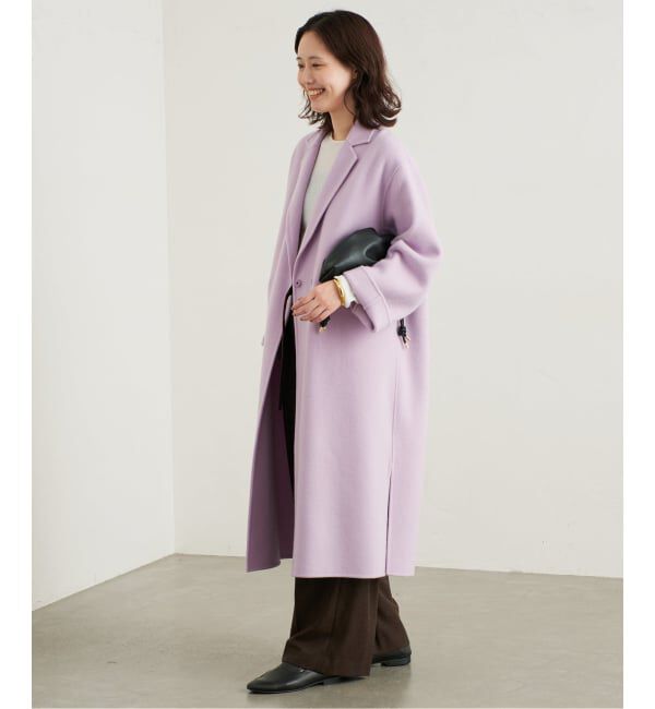SLOBE IENA「《シリーズあり/追加予約》souple woolダブルフェイスチェスターコート」|チェスターコート|