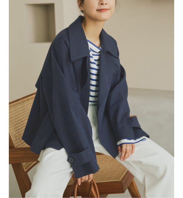 Spick and Span「ソフトツイルショートトレンチコート」|トレンチコート|