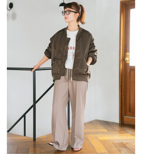 Spick and Span「《追加予約》ナイロンダブルジップブルゾン」|その他|