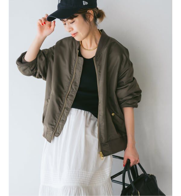 Spick and Span「《追加予約》ナイロンダブルジップブルゾン」|その他|