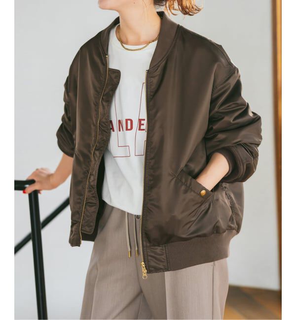 Spick and Span「《追加予約》ナイロンダブルジップブルゾン」|その他|