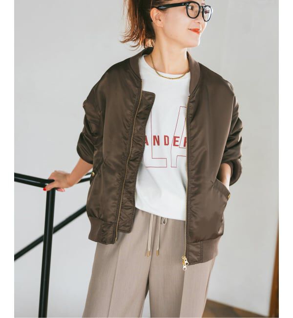 Spick and Span「《追加予約》ナイロンダブルジップブルゾン」|その他|