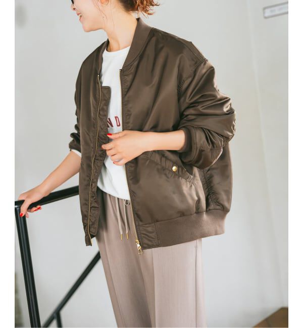 Spick and Span「《追加予約》ナイロンダブルジップブルゾン」|その他|