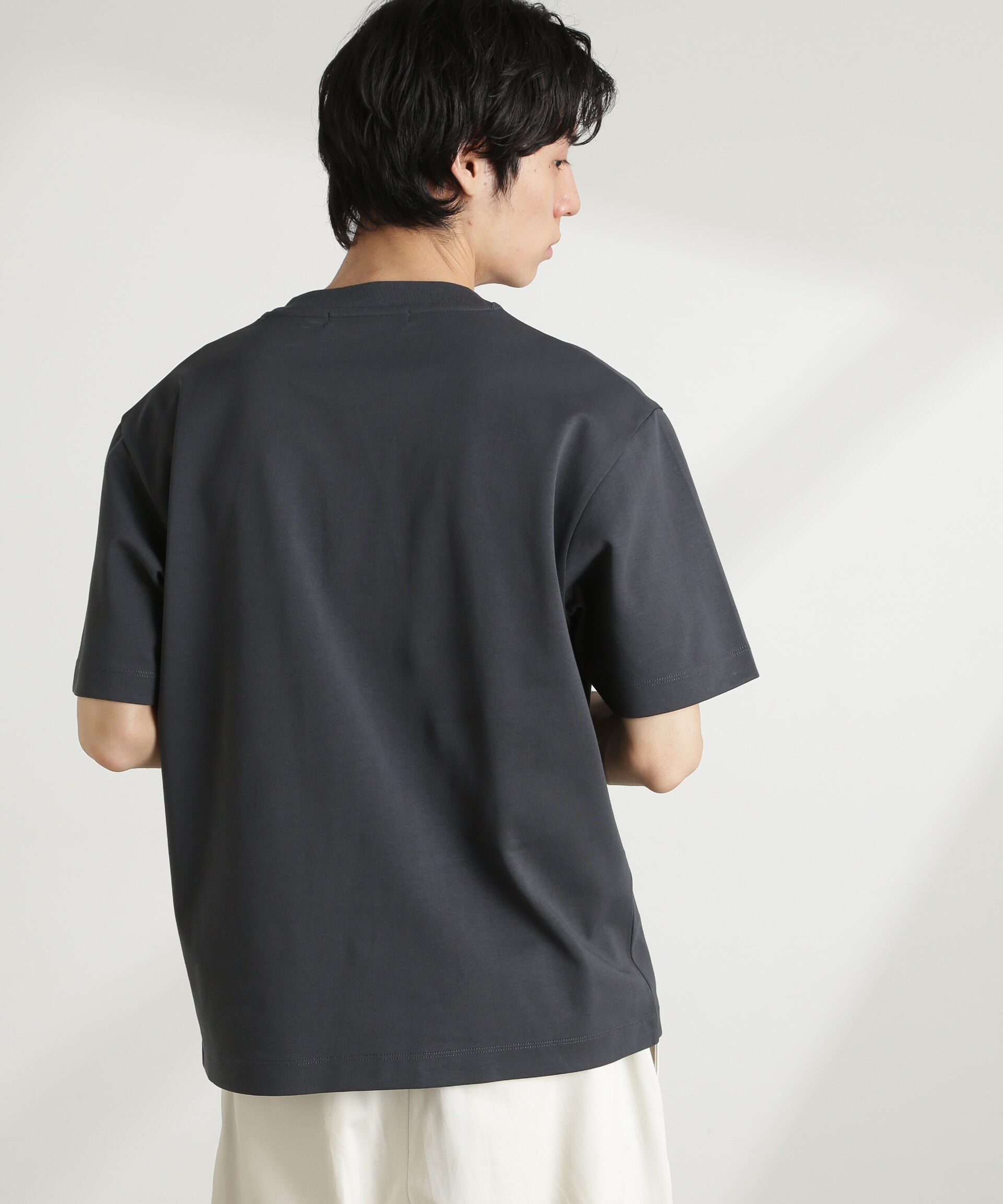 nano･universe「ダブルスムースクルーネックBIGTシャツ 半袖」|Tシャツ・カットソー|