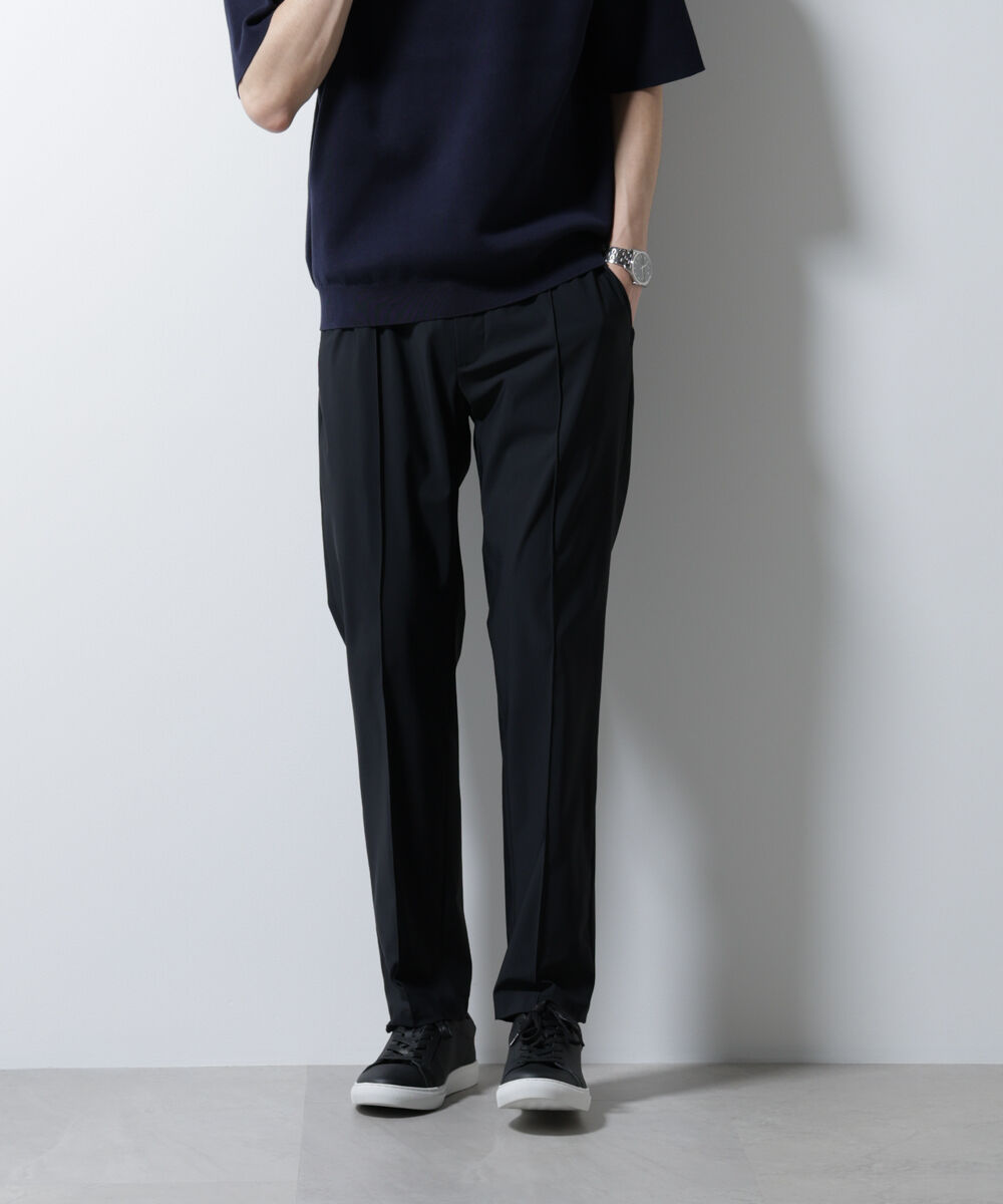 NANO universe「「N TROUSERS PREMIUM」クールタッチ4WAYストレッチパンツ撥水(セットアップ可)」|スーツ|ブラック
