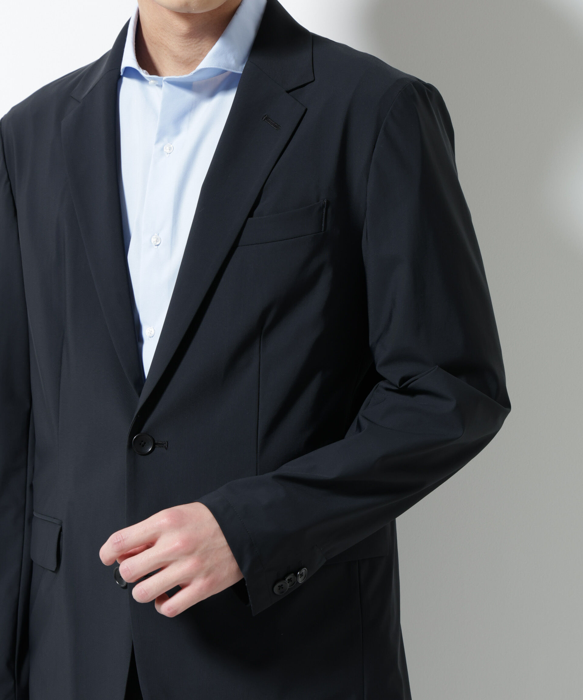 NANO universe「｢N JACKET PREMIUM｣ｸｰﾙﾀｯﾁ4WAYｽﾄﾚｯﾁｼﾞｬｹｯﾄ撥水(ｾｯﾄｱｯ 」|スーツ|