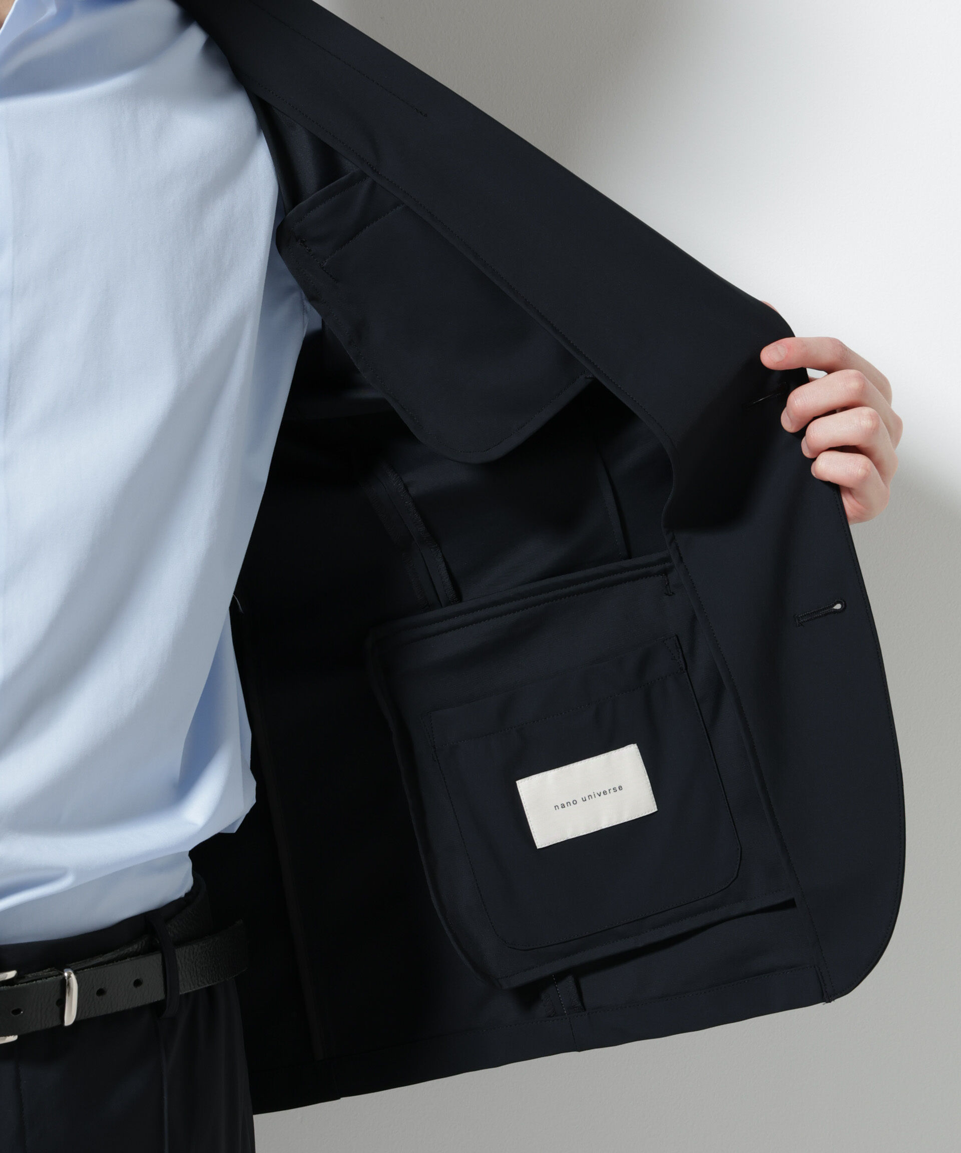 NANO universe「｢N JACKET PREMIUM｣ｸｰﾙﾀｯﾁ4WAYｽﾄﾚｯﾁｼﾞｬｹｯﾄ撥水(ｾｯﾄｱｯ 」|スーツ|
