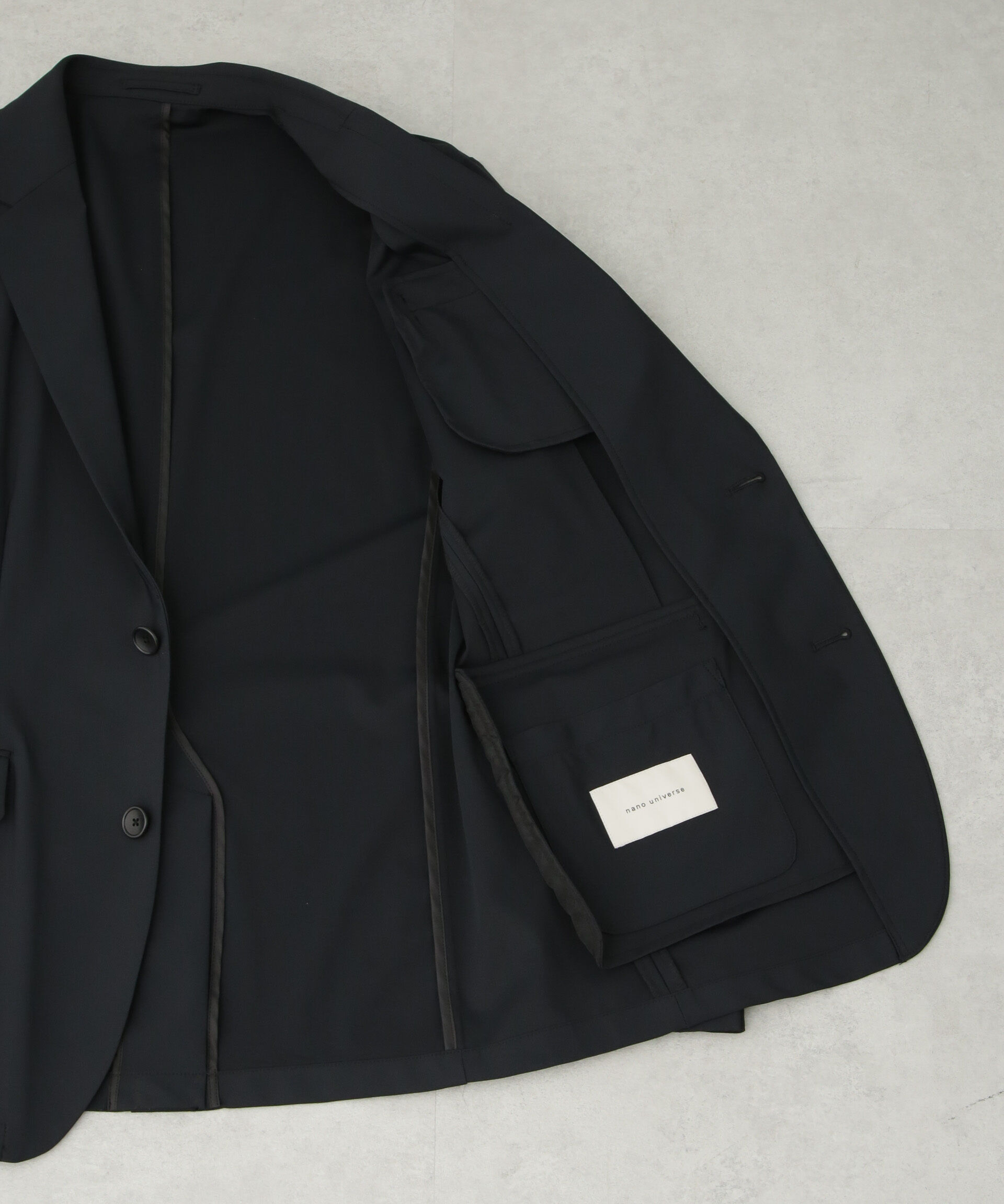 NANO universe「｢N JACKET PREMIUM｣ｸｰﾙﾀｯﾁ4WAYｽﾄﾚｯﾁｼﾞｬｹｯﾄ撥水(ｾｯﾄｱｯ 」|スーツ|