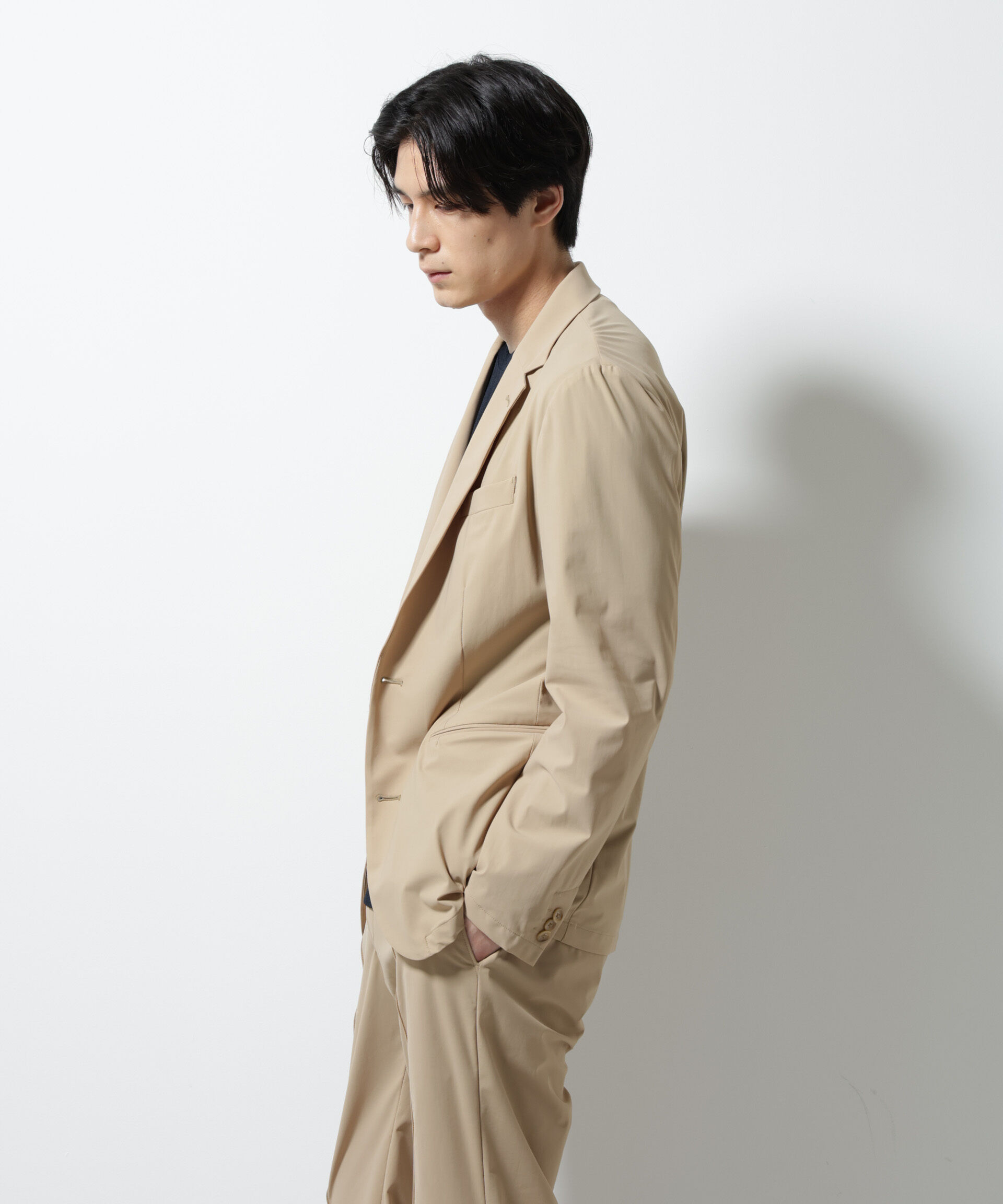 NANO universe「｢N JACKET PREMIUM｣ｸｰﾙﾀｯﾁ4WAYｽﾄﾚｯﾁｼﾞｬｹｯﾄ撥水(ｾｯﾄｱｯ 」|スーツ|