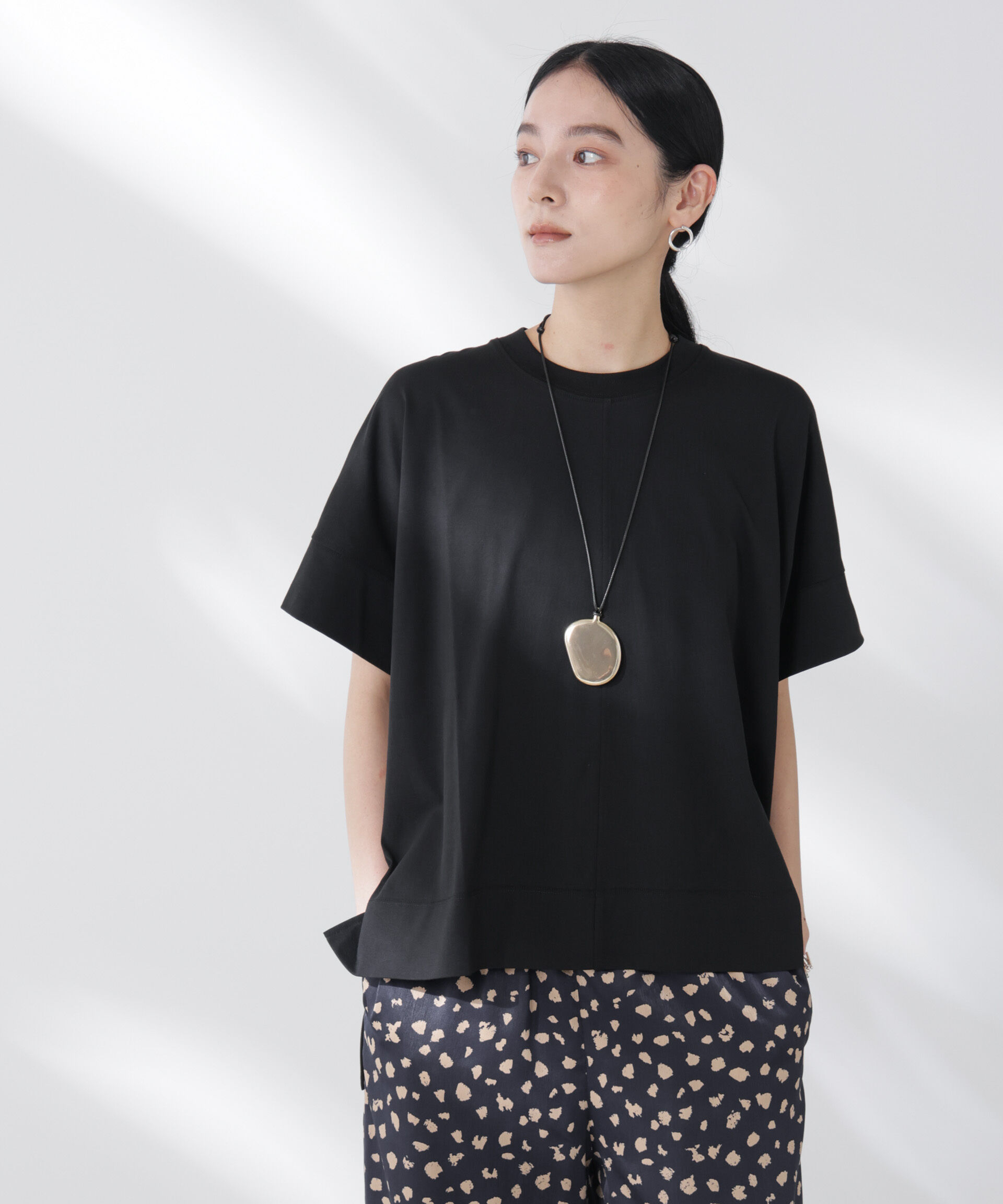 nano･universe「NANOFINE強撚コットンワイドTシャツ」|Tシャツ・カットソー|