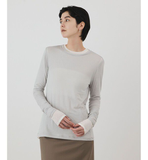 GRACE CONTINENTAL「シルクベアカットトップ」|Tシャツ・カットソー|