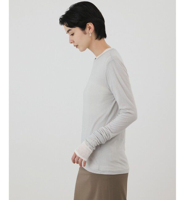 GRACE CONTINENTAL「シルクベアカットトップ」|Tシャツ・カットソー|