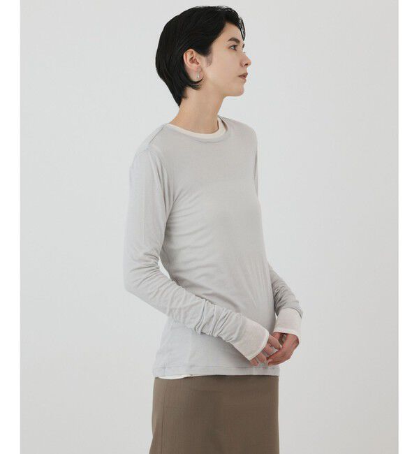 GRACE CONTINENTAL「シルクベアカットトップ」|Tシャツ・カットソー|
