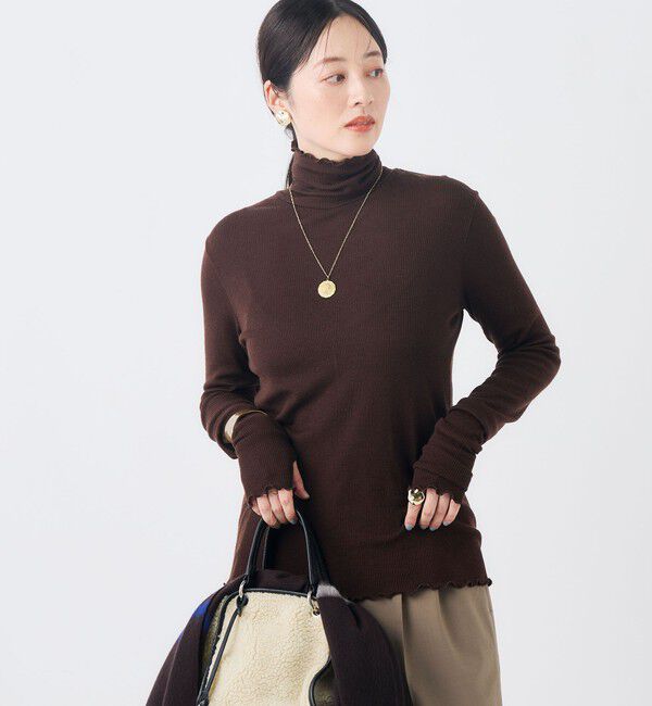 NOLLEY'S「MY STANDARDウォッシャブルリブタートル」|Tシャツ・カットソー|