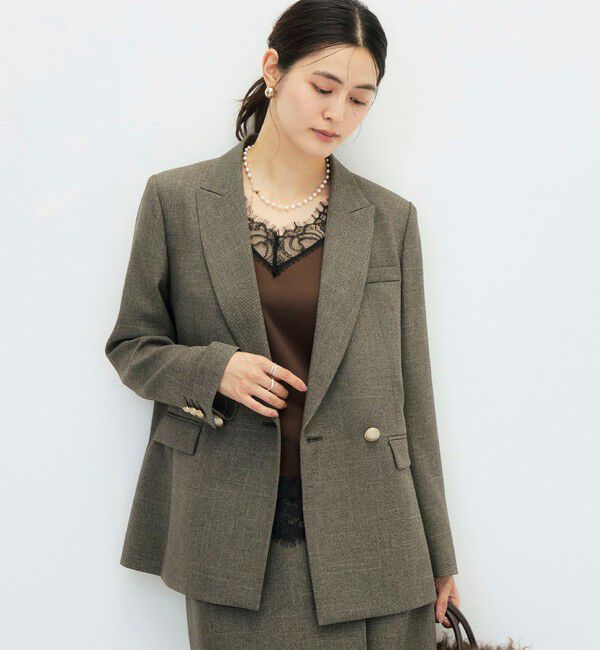 NOLLEY'S sophi「《セットアップ対応》シャークダブルジャケット」|テーラードジャケット|
