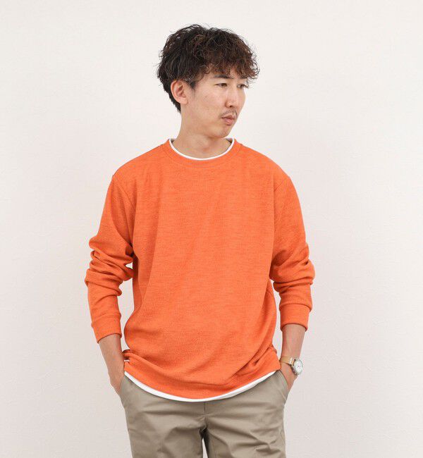 NOLLEY'S goodman「メランジＷフェイスダブルカラー LS Tee 26AW」|Tシャツ・カットソー|
