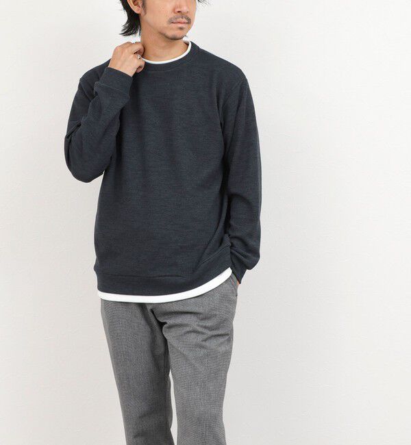 NOLLEY'S goodman「メランジＷフェイスダブルカラー LS Tee 26AW」|Tシャツ・カットソー|