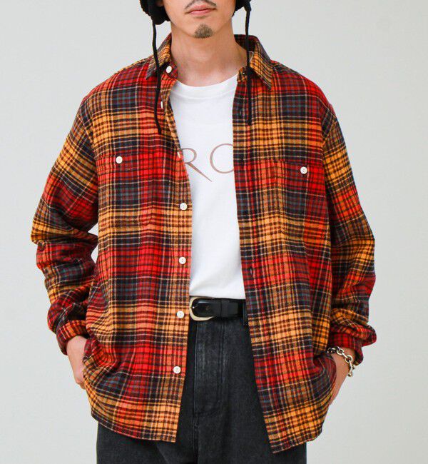 GLOSTER「ヘビーフランネル チェックシャツ」|シャツ・ブラウス|