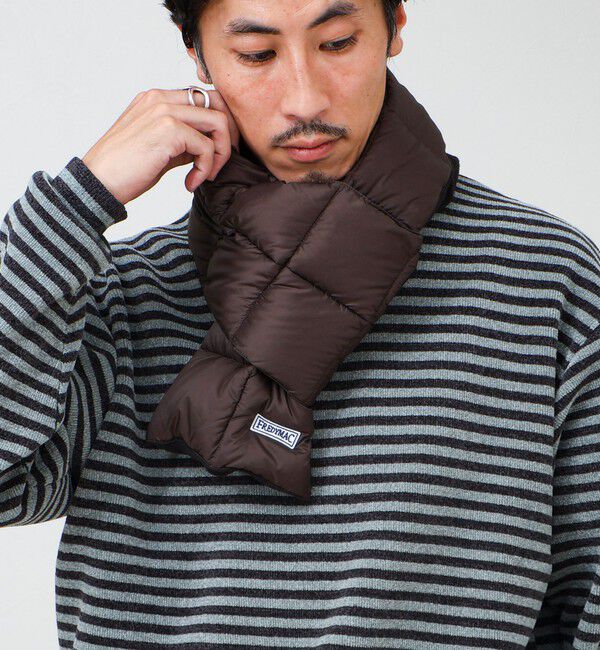 GLOSTER「【TAION/タイオン】FREDYMAC別注 ベーシックダウンマフラー」|マフラー|