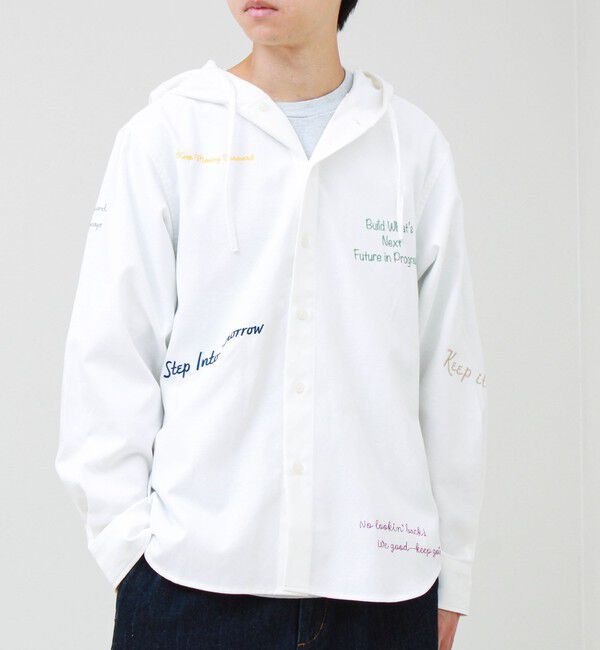 GLOSTER「【大好評企画】Message メッセージ刺繍 フードオックスシャツ パート3」|シャツ・ブラウス|