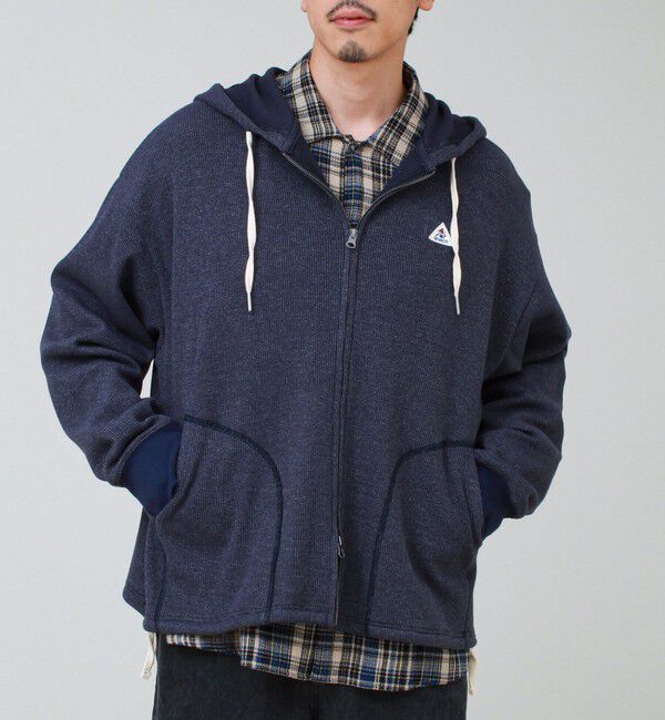 GLOSTER「【GEVACO/ゲバコ】ジップアップワッフルフーディー」|パーカー|
