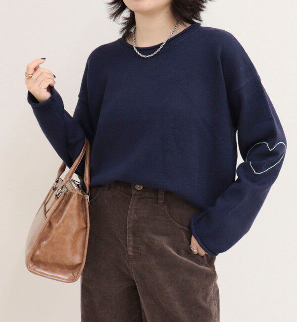 fredy emue「《WEB限定》ハートステッチニットプルオーバー」|ニット・セーター|