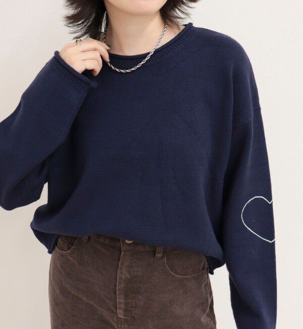 fredy emue「《WEB限定》ハートステッチニットプルオーバー」|ニット・セーター|