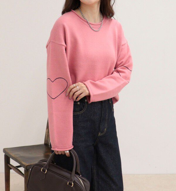 fredy emue「《WEB限定》ハートステッチニットプルオーバー」|ニット・セーター|