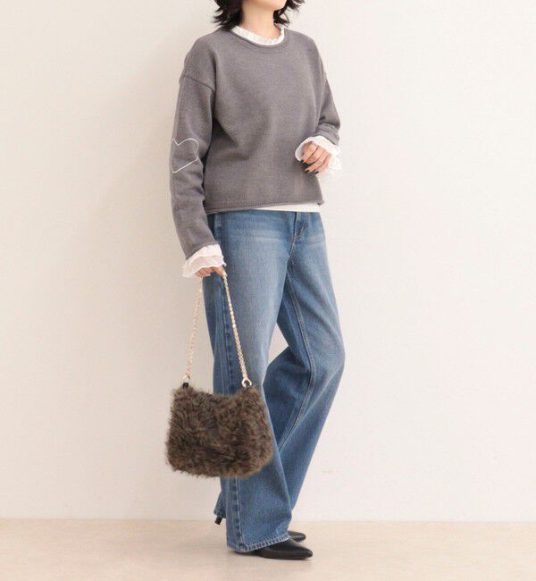 fredy emue「《WEB限定》ハートステッチニットプルオーバー」|ニット・セーター|