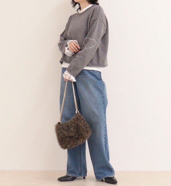 fredy emue「《WEB限定》ハートステッチニットプルオーバー」|ニット・セーター|