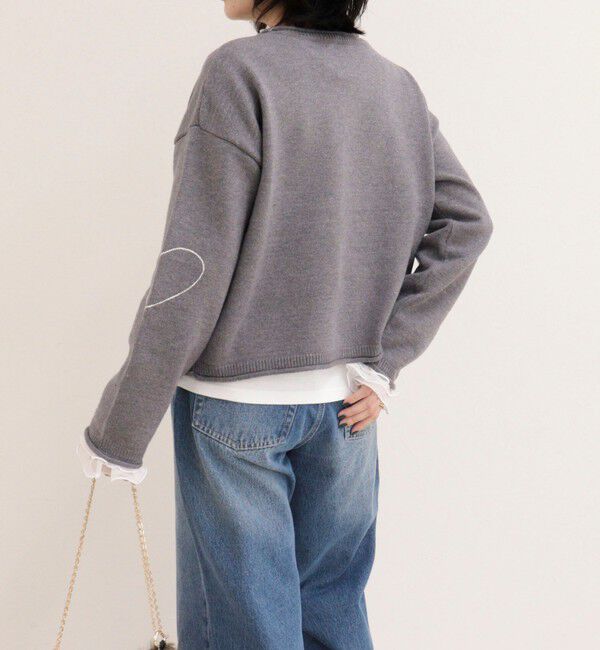 fredy emue「《WEB限定》ハートステッチニットプルオーバー」|ニット・セーター|