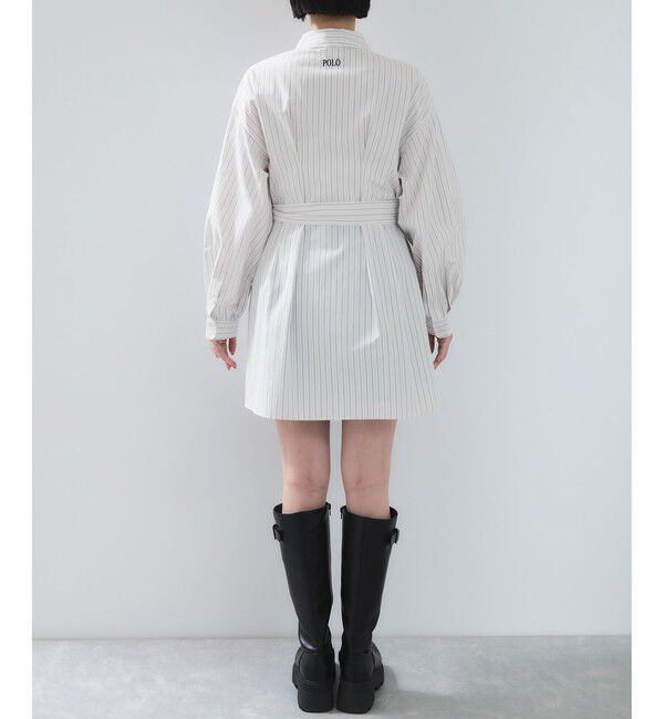VIS「【POLO BCS】VIS別注ウエストタックフレアワンピース/WEB限定」|ワンピース|