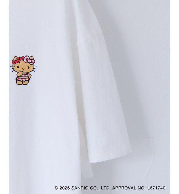 VIS「【HELLO KITTY&times;VIS】日焼けデザイン ハローキティビッグTシャツ」|Tシャツ・カットソー|
