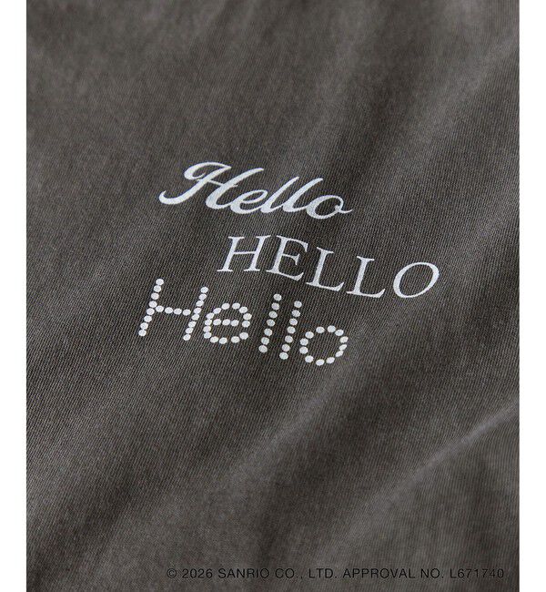 VIS「【HELLO KITTY&times;VIS】日焼けデザイン ハローキティビッグTシャツ」|Tシャツ・カットソー|