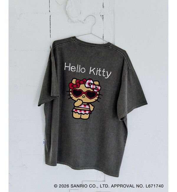 VIS「【HELLO KITTY&times;VIS】日焼けデザイン ハローキティビッグTシャツ」|Tシャツ・カットソー|