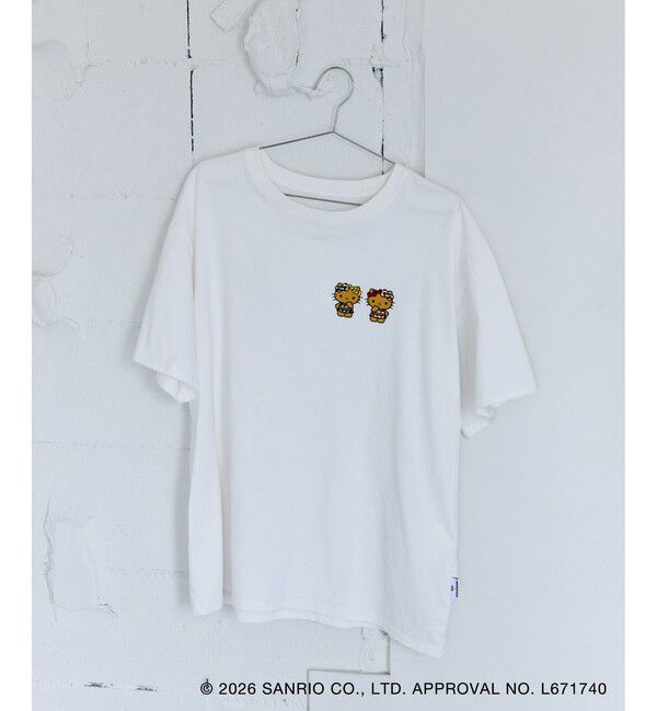 VIS「【HELLO KITTY&times;VIS】日焼けデザイン ハローキティビッグTシャツ」|Tシャツ・カットソー|