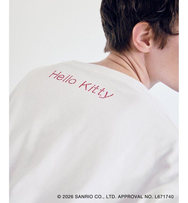 VIS「【HELLO KITTY&times;VIS】日焼けデザイン ハローキティビッグTシャツ」|Tシャツ・カットソー|