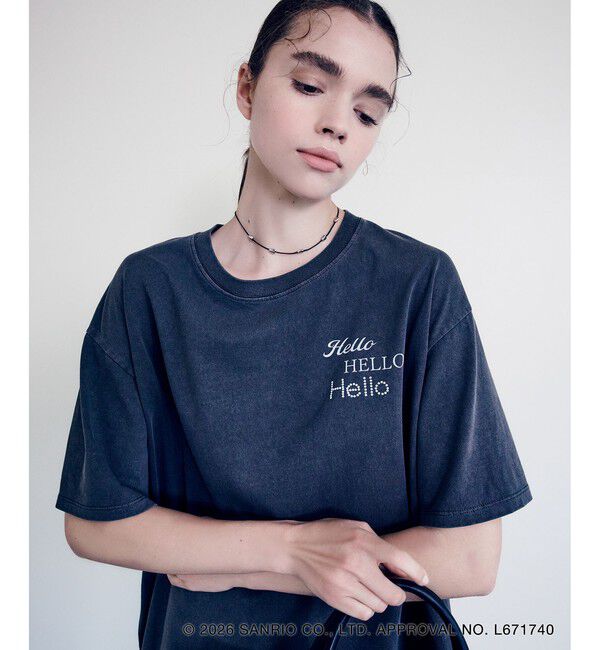 VIS「【HELLO KITTY&times;VIS】日焼けデザイン ハローキティビッグTシャツ」|Tシャツ・カットソー|