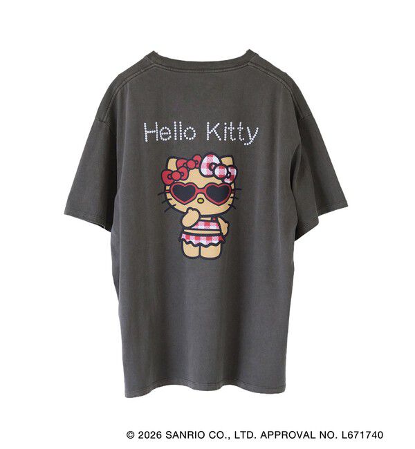 VIS「【HELLO KITTY&times;VIS】日焼けデザイン ハローキティビッグTシャツ」|Tシャツ・カットソー|