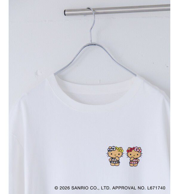 VIS「【HELLO KITTY&times;VIS】日焼けデザイン ハローキティビッグTシャツ」|Tシャツ・カットソー|