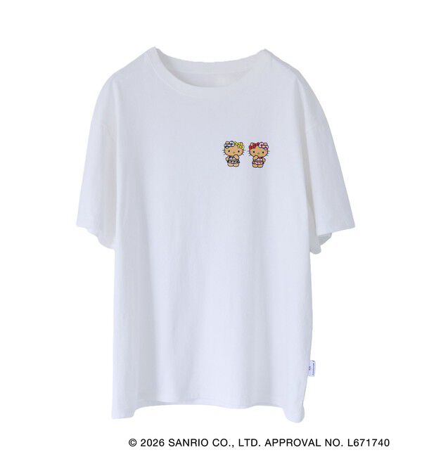 VIS「【HELLO KITTY&times;VIS】日焼けデザイン ハローキティビッグTシャツ」|Tシャツ・カットソー|