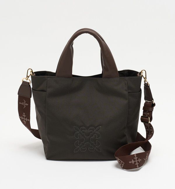  「【Souffle TOTE】《WEB限定》コーデュラナイロン2WAYトートバッグ」|トートバッグ|ダークブラウン