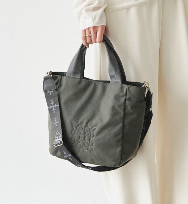  「【Souffle TOTE】《WEB限定》コーデュラナイロン2WAYトートバッグ」|トートバッグ|グレー