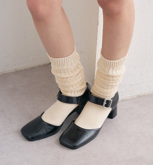  「バックルスクエアパンプス」|パンプス|